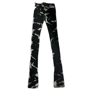 Si Tu Veux Black & Gray Superstack Jeans Size 32